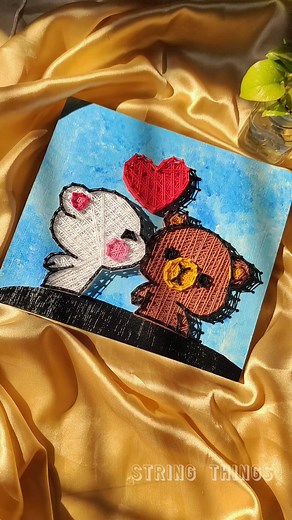 "Teri adah adah pe marta main"💞 #stringart #stringartist #viralvideos...