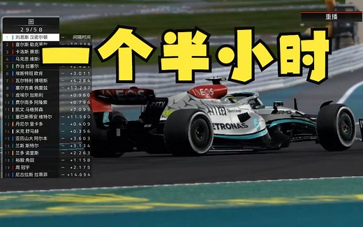 在F1游戏中跑完一个完整的大奖赛（100%赛程，整整58圈整个人都麻了）