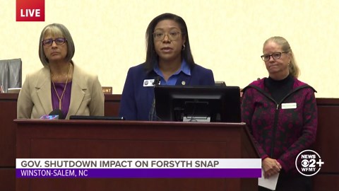 Forsyth Co. addresses government shutdown impacts on SNAP, WIC | FULL PRESSER