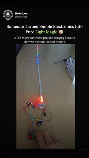 Someone Turned Simple Electronics Into Pure Light Magic 🤯