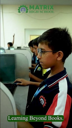 Students Learning Python Coding in Matrix Computer Lab | Best CBSE School in Sikar #mhs #shorts
