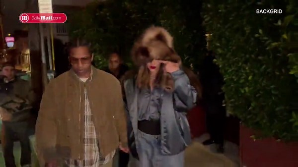 Rihanna and A$AP Rocky are hand in hand as they leave date night in Santa Monica
