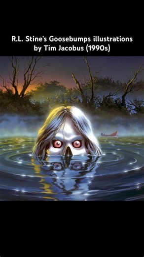 R.L. Stine’s Goosebumps illustrations by Tim Jacobus (1990s) #goosebumps #horror #scary #books