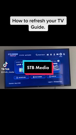 Quick and easy tutorial on how to refresh your TV guide. #STBMedia #IPTV #Streaming