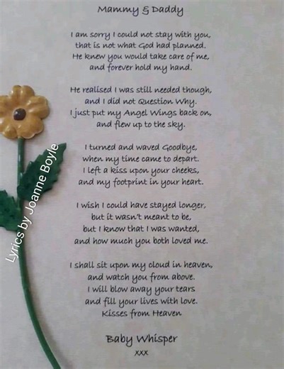 3.9K views · 53 reactions | This is one of two poems. The first is to Baby Whisper from the parents perspective and this one is from the perspective of baby whisper. I wrote these poems/songs for a friend a long time ago. | Heartfelt | Facebook
