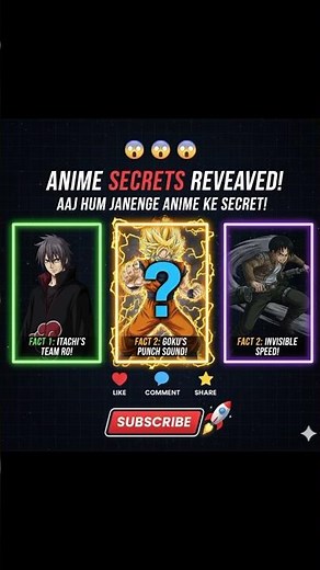 3 Hidden Anime Facts That Will Blow Your Mind! 😱#shorts #animefacts #short #animeedit#boost