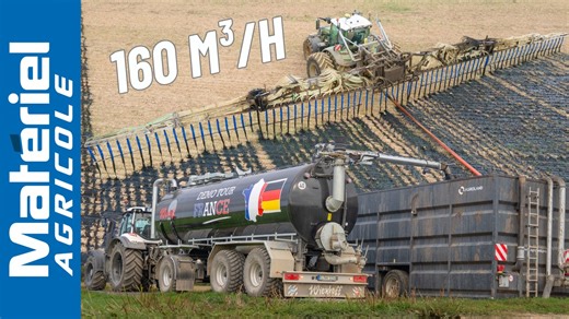24 m de rampe Tramspread / 3 ravitailleurs Wienhoff｜ Épandage de digestat