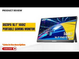 ARZOPA 16.1'' 144Hz Portable Gaming Monitor Review | FHD, HDR, 106% sRGB, Laptop & Console Tested