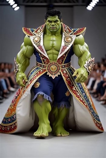 ‏Hulk on ramp walk #rampwalk #hulk #modeling