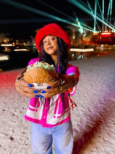 3.6K views · 16 reactions | We said exclusive VIP after party and Candace Reels said Duh! Desert Drip Char in one hand, fresh vibes in the other. Catch her daydreaming about this burger all day  | Habit Burger & Grill | Facebook