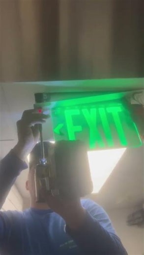 Exit sign light replaced and fully operational. ✔️ Safety and code compliance always come first.