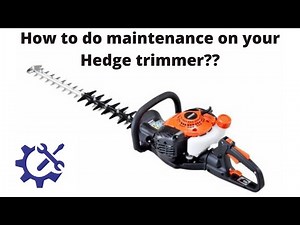 Basic hedge trimmer maintenance
