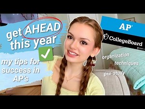How to GET AHEAD in your AP CLASSES this year ✅ | My tips and techniques for success!