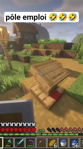 C'EST PÔLE EMPLOI🤣🤣🤣🤣🤣 #minecraft #diamant #gaming