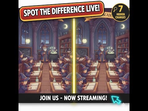 🧩 Relaxing Brain Games: Find the Difference (Interactive Stream #live #findthedifference