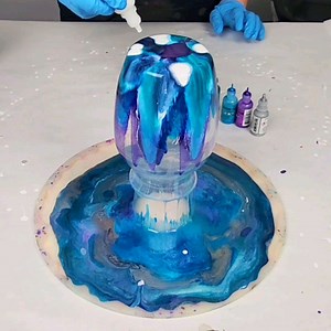 623K views · 1.6K reactions | This alcohol ink and resin vase and bowl came out even better than the last one :) | Mixed Media Girl | Facebook