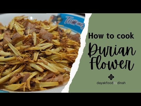 Cooking Durian flowers