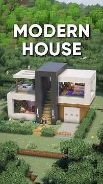 Minecraft Tutorial: Modern House 🏠 #minecraft