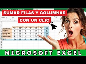 Cómo SUMAR FILAS y COLUMNAS en EXCEL (Fácil y Rápido) @DomingoenlaRed