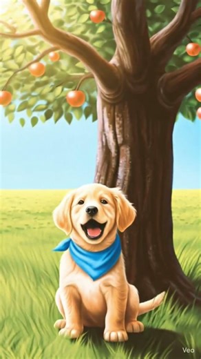 “Golden Retriever Sings the Alphabet — Letter A Edition” #cartoon #goldenretriever #puppy #pets