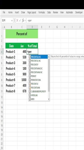 PERCENTOF Excel Trick: Calculate Percentages FAST (Beginner to Pro Tutorial 2026)
