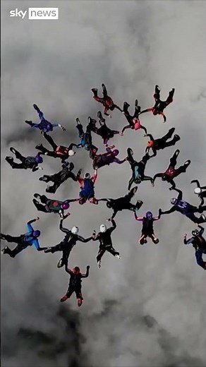 All-women skydiving group breaks record for formation skydiving