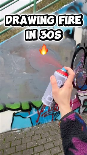 Drawing 🔥, But Only 30 Seconds #graffiti #spraypaint #omgart