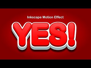 Awesome Text Effect using Motion in Inkscape
