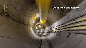 One tunnel of underground loop beneath Las Vegas Convention Center halfway finished