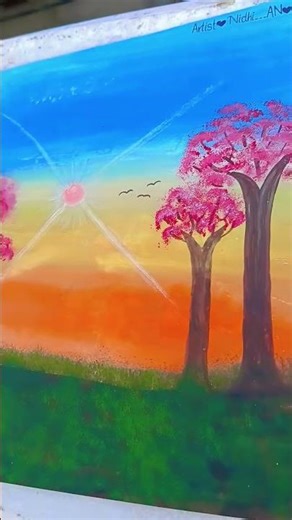 #New scenery painting #darwing#beautiful art#