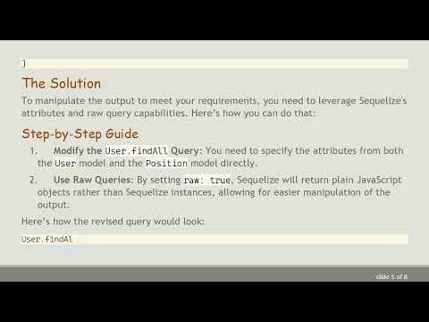 How to Return Results from an include Model in the Same Level as Main Model in Sequelize?