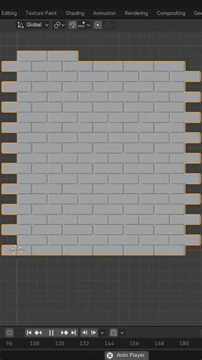 How to create brick layer animations in Blender