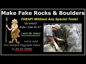 How To Make Fake, Artificial, Landscape, Rocks And Boulders