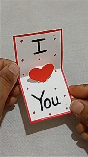 Beautiful Valentine’s Day Pop-Up Card ❤️ #short #ytshorts #valentinespecial #diy #papercraft