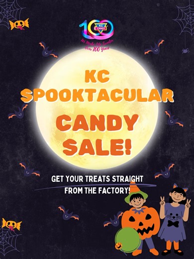  KC Candy’s Spooktacular Sale  No tricks, only treats! ✨ Visit the KC Candy Factory Outlet from Wednesday to Friday (Oct 29th–31st) for sweet deals you won’t want to miss!  Come on down and stock up on your favourite treats while supplies last!  #KCCandy #SpooktacularSale #SweetDeals #FactoryOutlet | KC Confectionery | Facebook