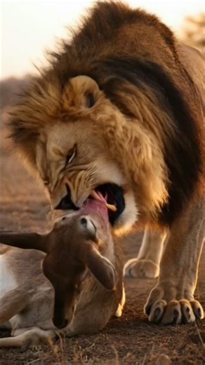 Deadly Lion eating Deer🥩 | Wildlife #wildlife