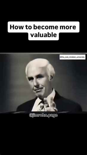 Jim Rohn Quotes on Instagram: "Reminder: Become more VALUABLE❗ . Follow us @jimrohn.page for more! . #jimrohn"