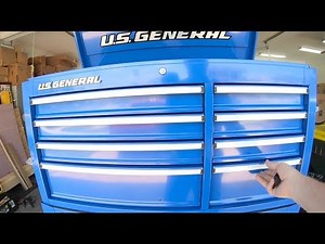 Harbor Freight US General Blue 44 inch Tool Cart & Chest