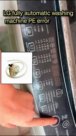 LG fully automatic washing machine PE error problem || LG fully automatic washing machine PE error