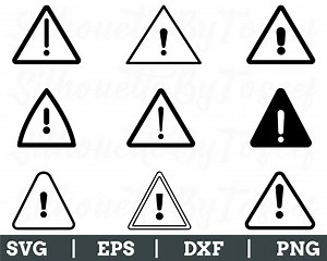 Caution Sign Svg, Caution Symbol Silhouette, Caution Sign Vector, Dxf, Png - Etsy