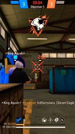 Desert eagle head short 😈 funny #freefire #video 😱😱💯