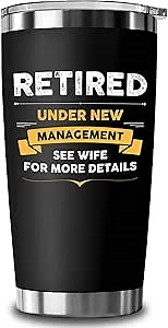 Retirement Gifts for Men 2025 with Premium Design Gift Box, Keeps Drinks Hot or Cold - Great for Parties and Celebrations