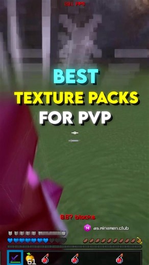 BEST Texture packs for pvp! #minecraft #shorts #pvp #crystal