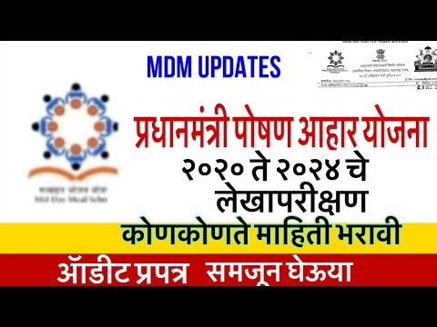 प्रधानमंत्री पोषण आहार योजना । २०२० ते २०२४ लेखापरीक्षण कोणकोणती माहिती भरावी लागेल । जाणून घेऊया