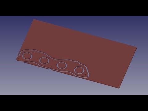 Demostración del modulo Path para CNC con FreeCad.