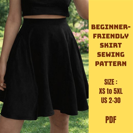 Beginner Friendly Skirt Sewing Pattern | Easy Skirt PDF | Simple Everyday Skirt | Digital Download - Etsy