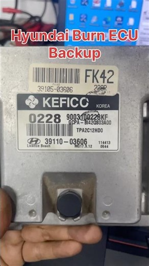 Hyundai Automatic Transmission Burn Ecu Backup