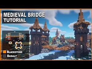 Minecraft: How to build a Medieval Bridge | Simple Tutorial
