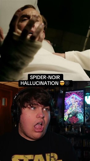 SPIDER-NOIR TRIP SCENE 🕸️👀 #spidernoir #nicholascage