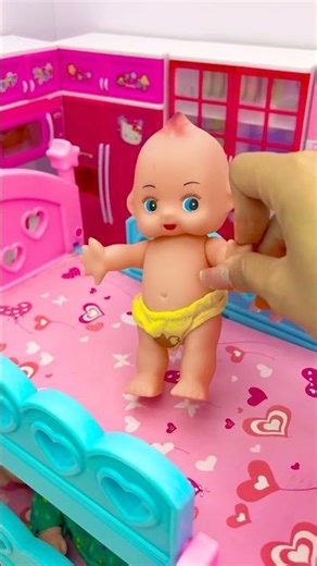 Satisfying With Unboxing Barbie Princess Bunk Bed Toys, ASMR Video #shorts